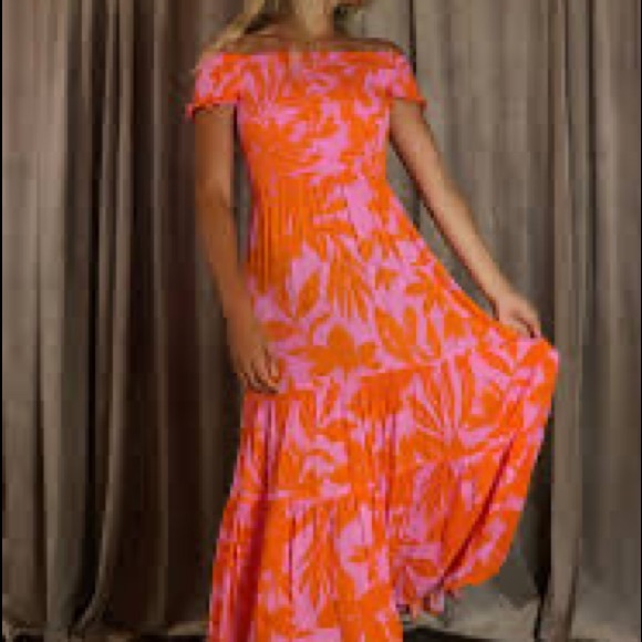 Lush Dresses Lush Pink And Orange Floral Dress Poshmark
